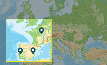 focus on france portugal and spain